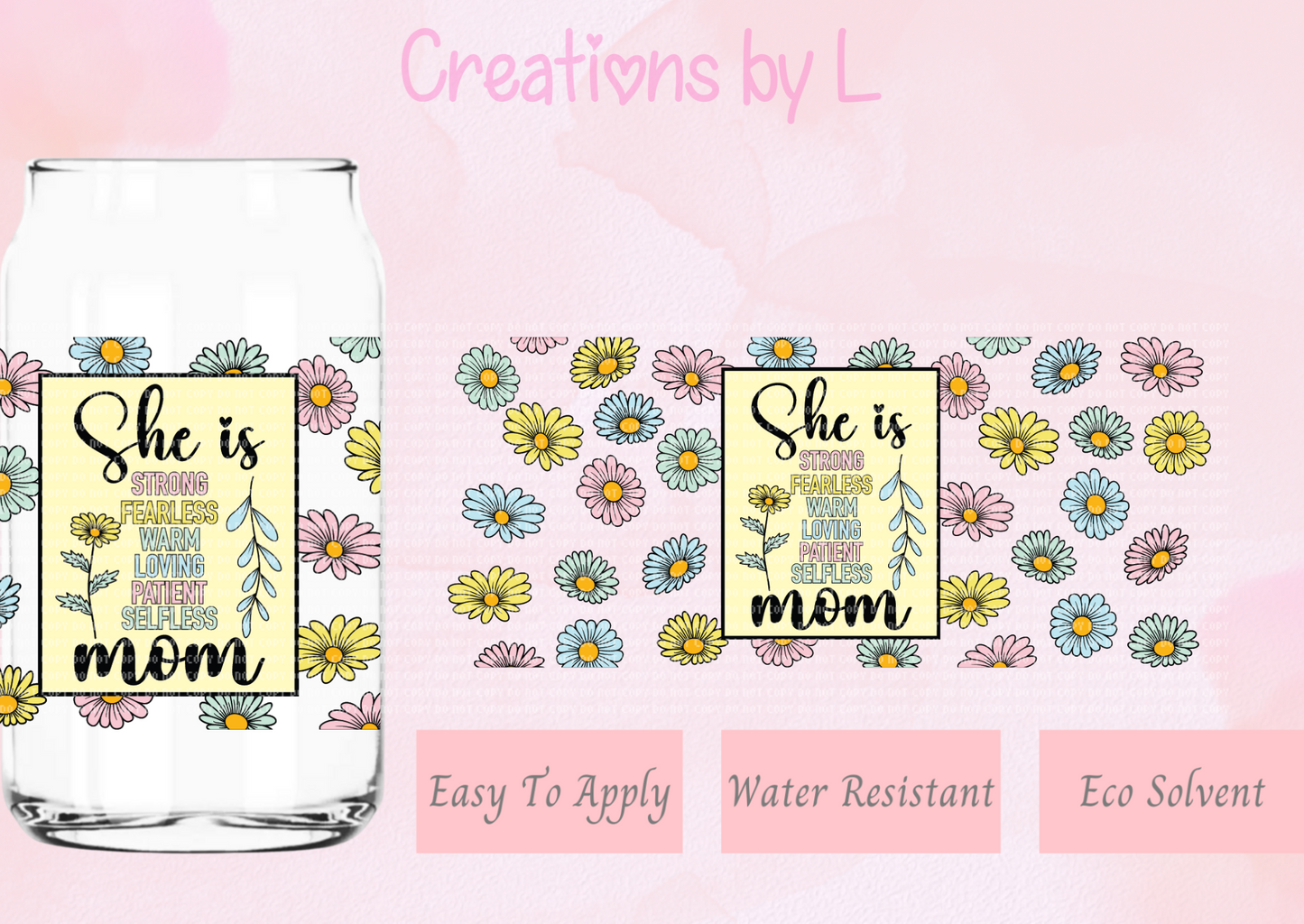 She Is... Mom Glass Wrap