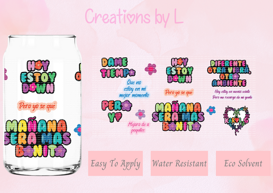 Mientras Me Curo Glass Wrap